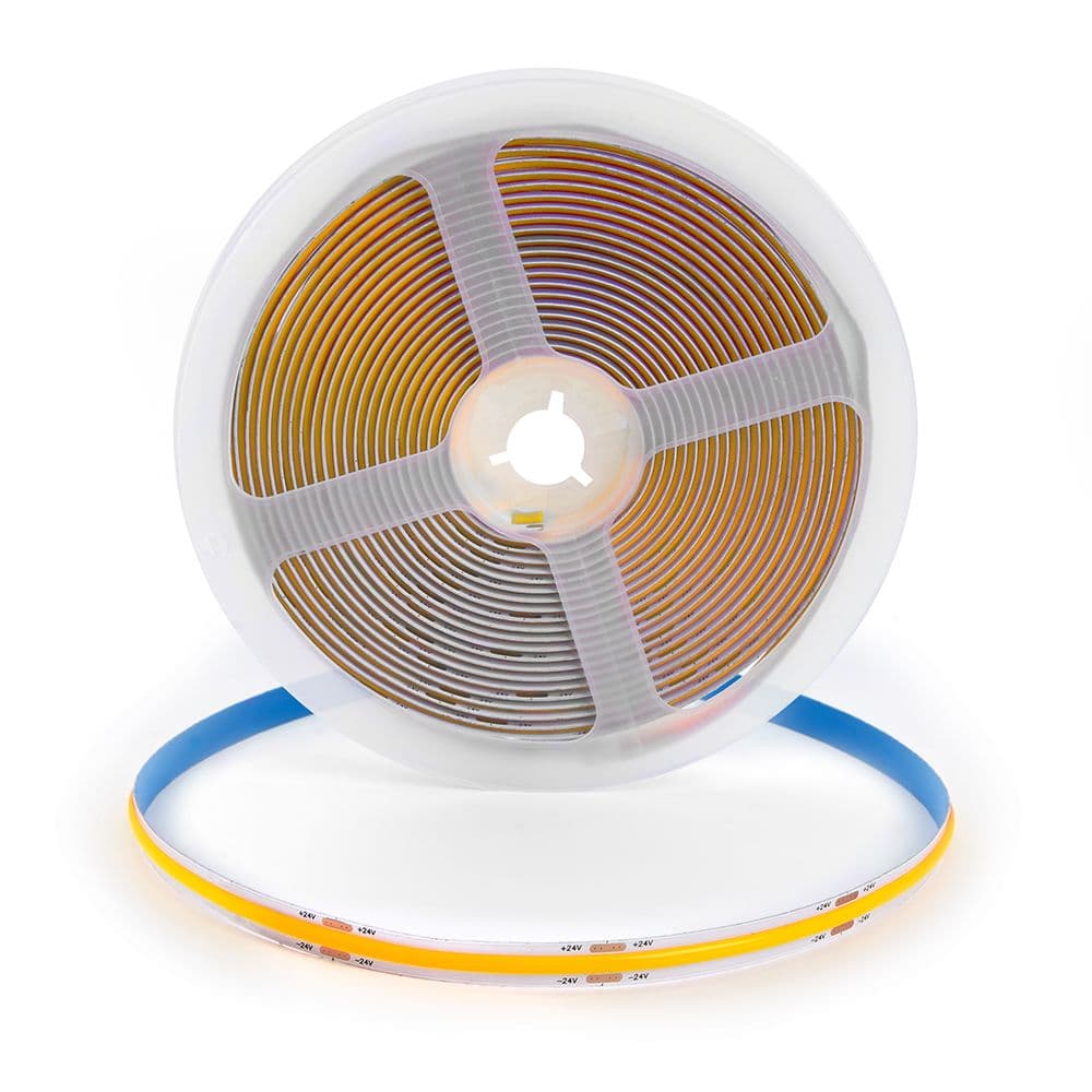 Светодиодная COB лента Feron LS530, 512SMD(2110) 12Вт/м 24V 5000*10*1.8мм 6500К IP20