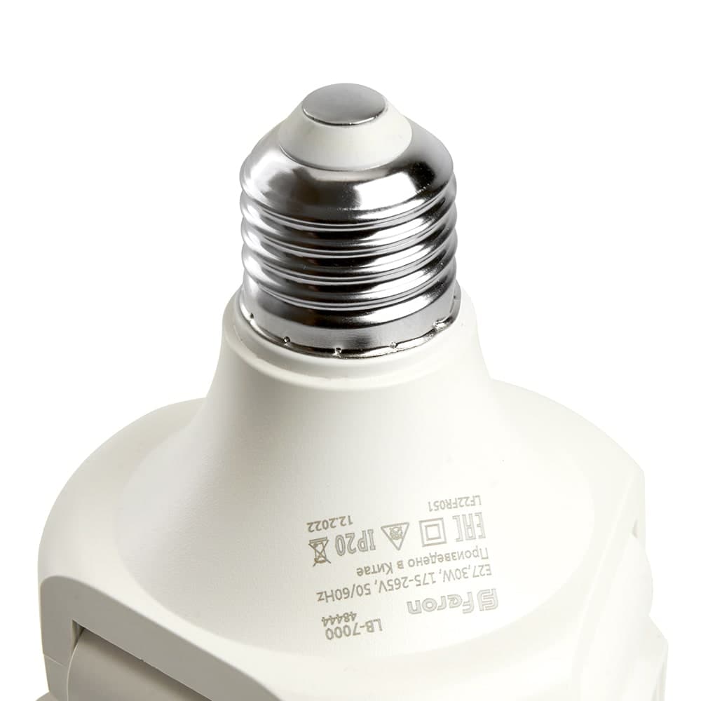 Лампа светодиодная 3-х лепестковая Feron LB-7000 E27 30W 175-265V красно-синий спектр
