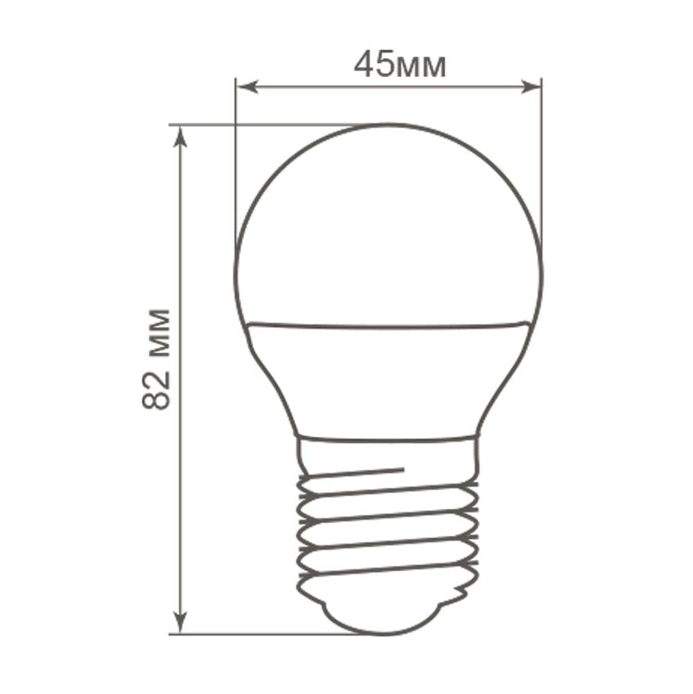 Лампа светодиодная Feron LB-38 Шарик E27 5W 175-265V 2700K