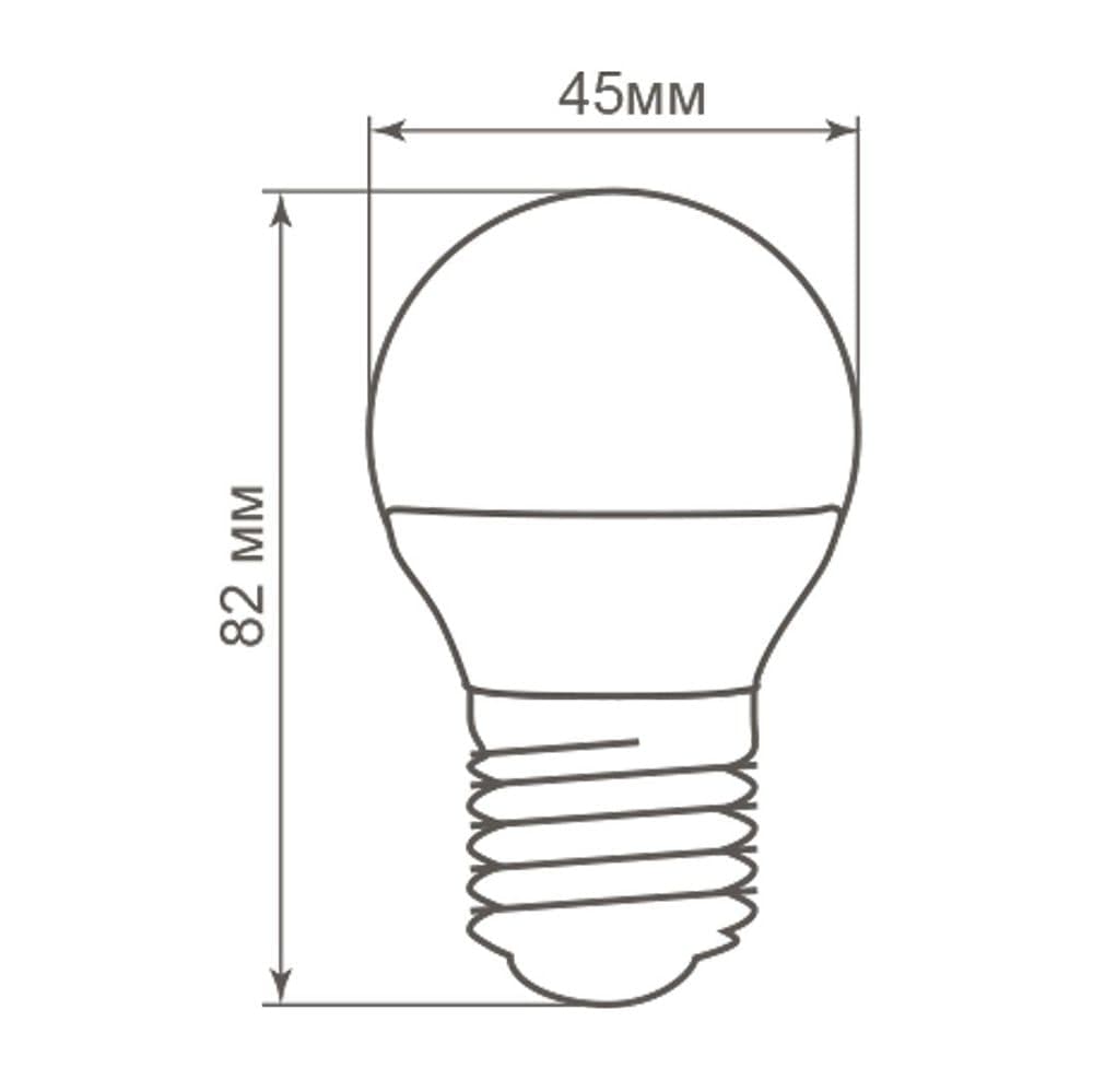Лампа светодиодная Feron LB-38 Шарик E27 5W 175-265V 4000K