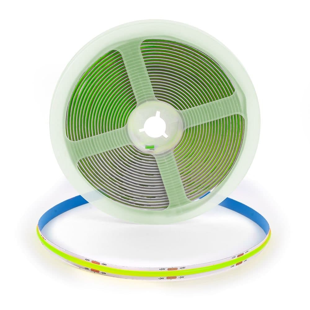 Светодиодная COB лента Feron LS530 320SMD(2110) 10Вт/м 24V 5000*8*1.8мм IP20, зеленый