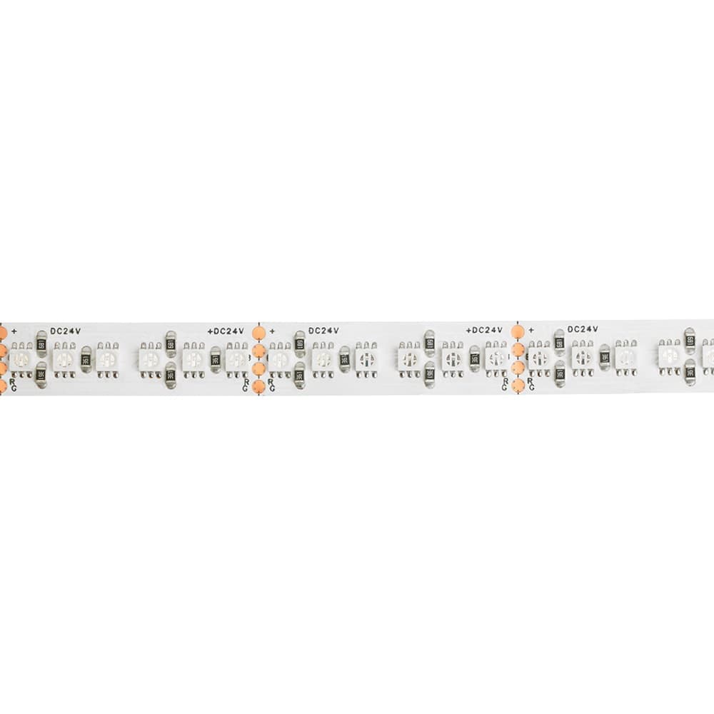 Светодиодная LED лента Feron LS502, 180SMD(5050)/м 16Вт/м 24V 5000*10*1.5мм RGB IP20