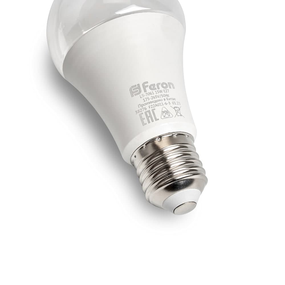 Лампа светодиодная для растений А60 Feron LB-7061 E27 15W 175-265V красно-синий спектр