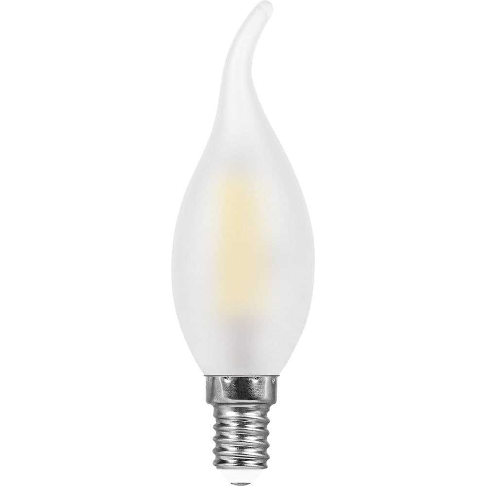 Лампа светодиодная Feron LB-74 Свеча на ветру E14 9W 230V 4000K
