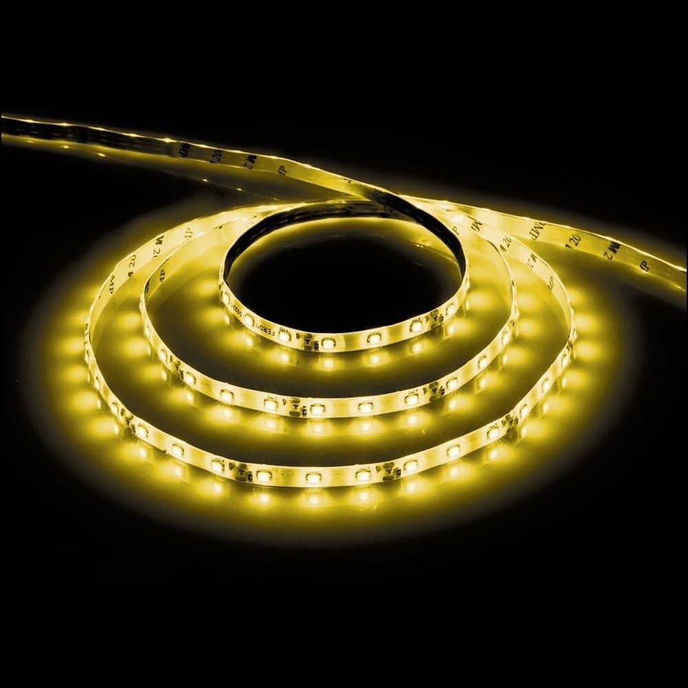 Светодиодная LED лента Feron LS604, 60SMD(2835)/m 4.8W/m 12V IP65 5m желтый 