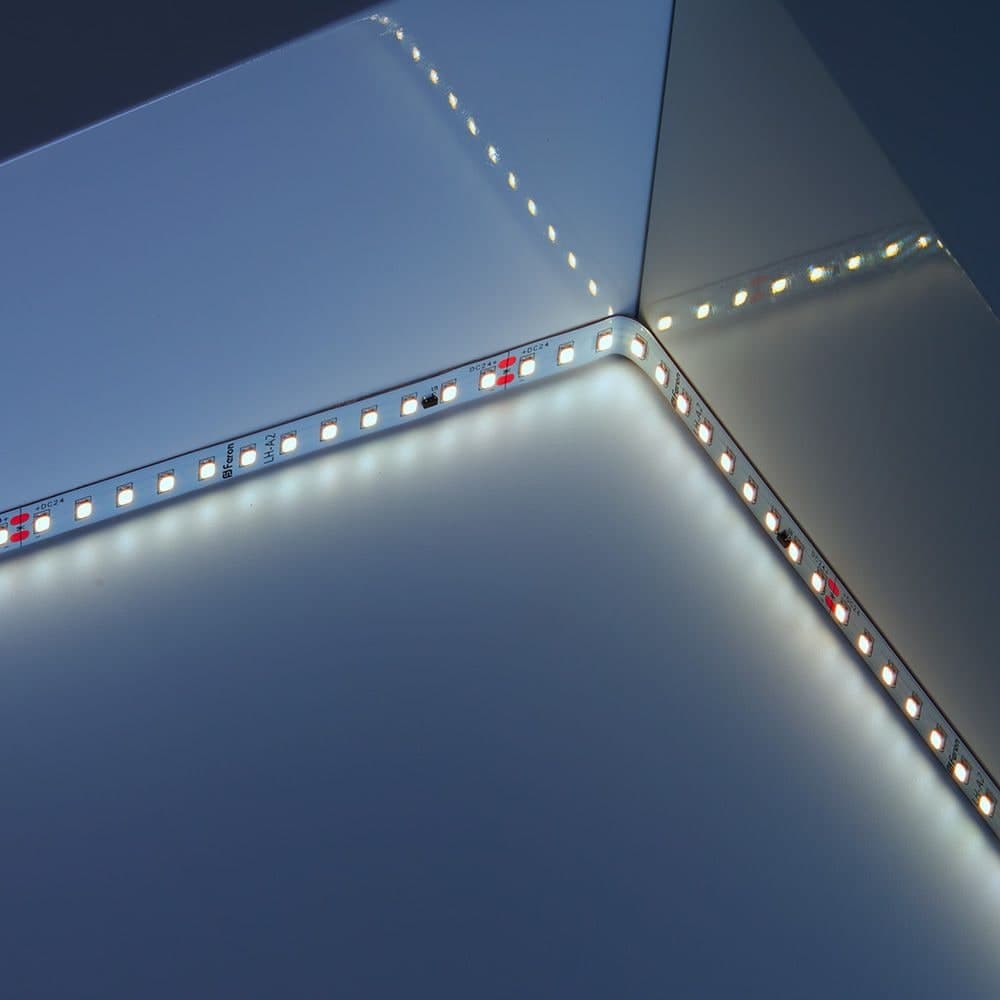 Светодиодная LED лента Feron LS520 стабилизированная, 120SMD(2835)/м 11Вт/м 24V 20000*10*1.22мм 6000К IP20
