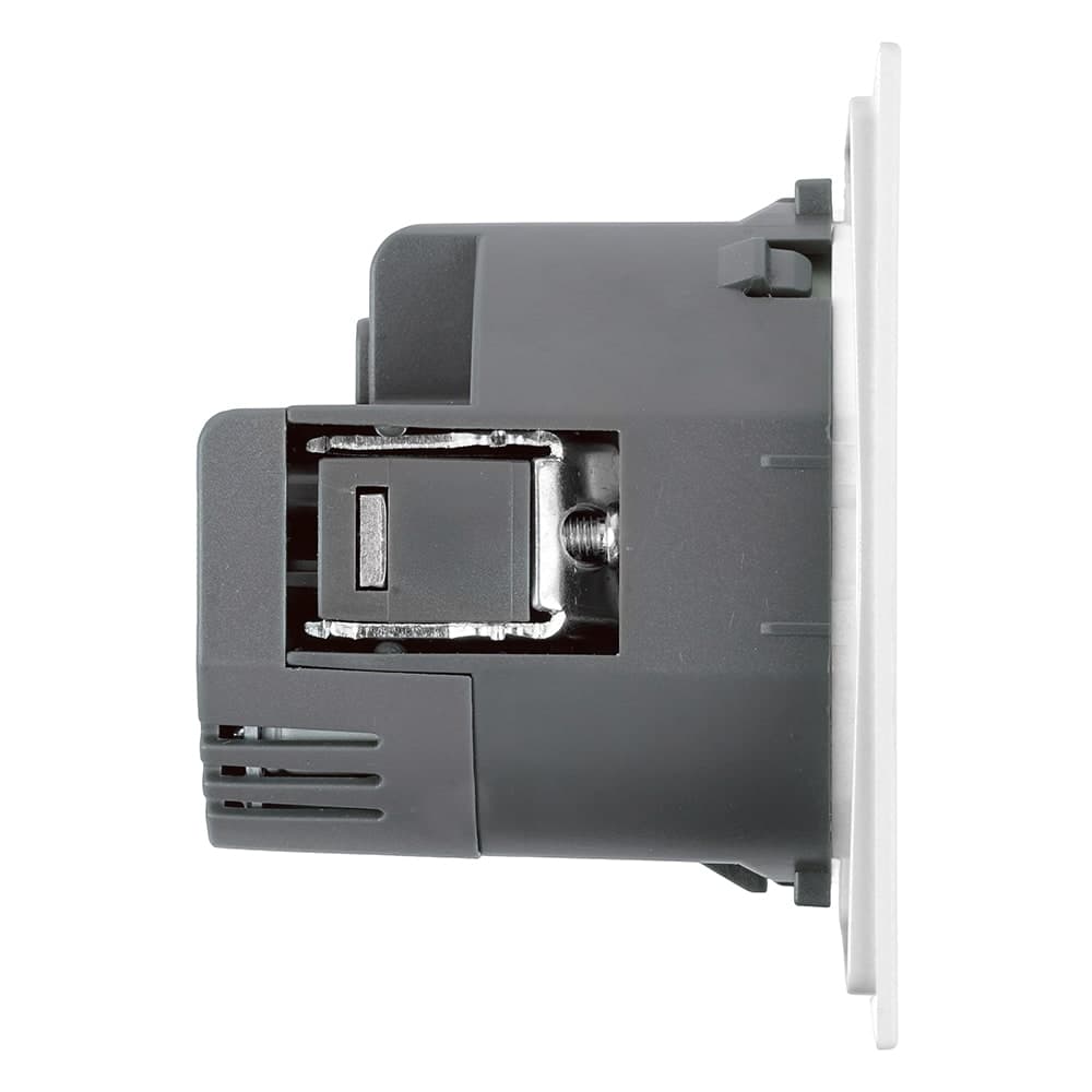 Розетка 1-местная з/ш с/з 16А + USB + Type C (механизм), STEKKER, 250В, 20W, серия Мия, RST16-3119-01, белая магнолия