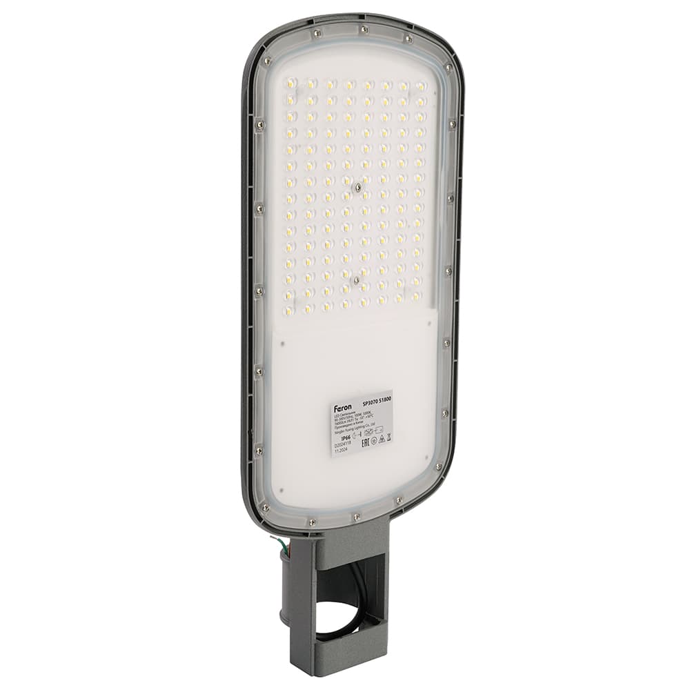 Светодиодный уличный консольный светильник Feron SP3070 100W 5000K AC90-300V, серый