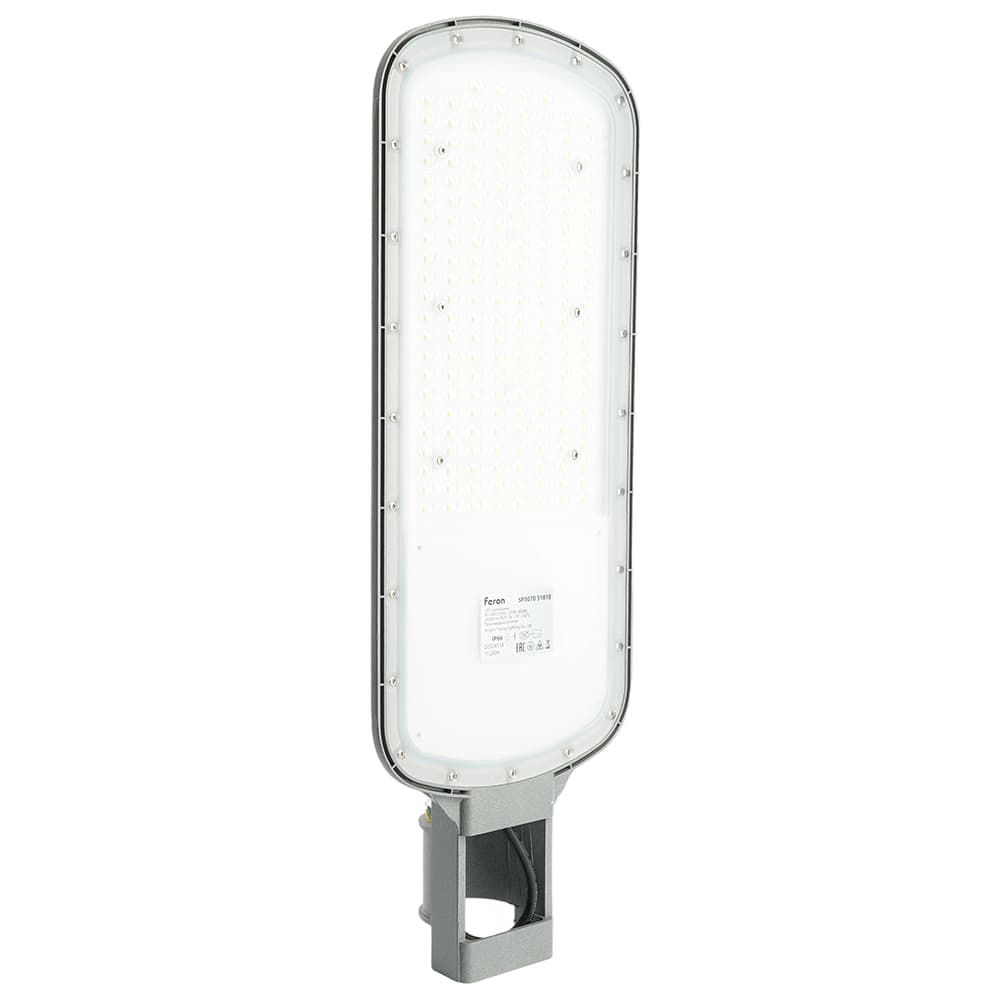 Светодиодный уличный консольный светильник Feron SP3070 150W 4000K AC90-300V, серый