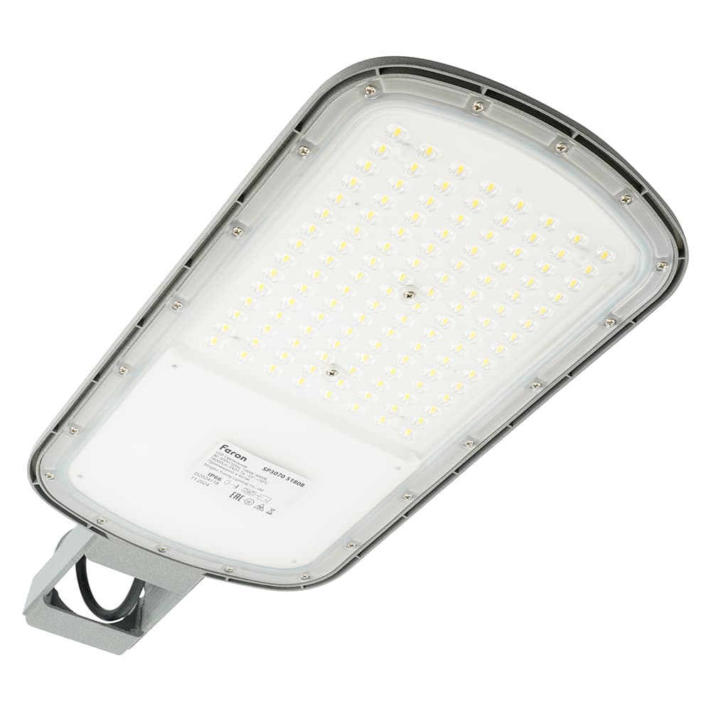 Светодиодный уличный консольный светильник Feron SP3070 100W 4000K AC90-300V, серый