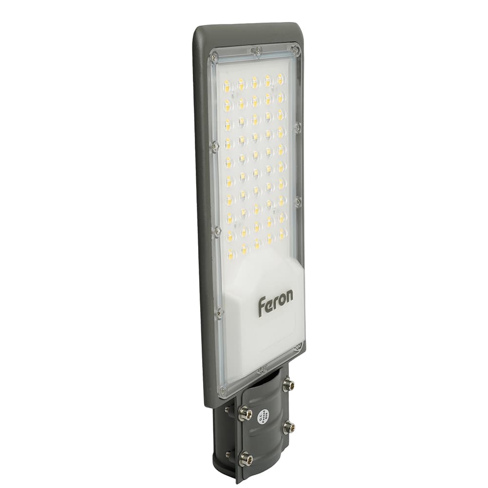 Светодиодный уличный консольный светильник Feron SP3031 30W 6400K 230V, серый