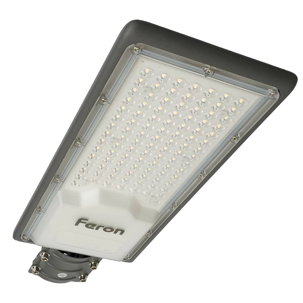 Светодиодный уличный консольный светильник Feron SP3033 100W 6400K 230V, серый