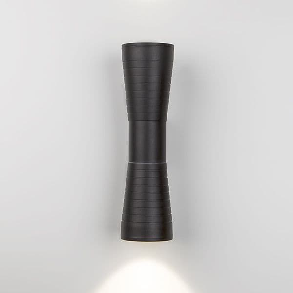 Настенный светодиодный светильник Tube double черный IP54 1502 TECHNO LED