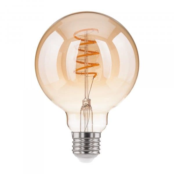 Филаментная светодиодная лампа Dimmable G95 5W 2700K E27 тонированная BLE2747