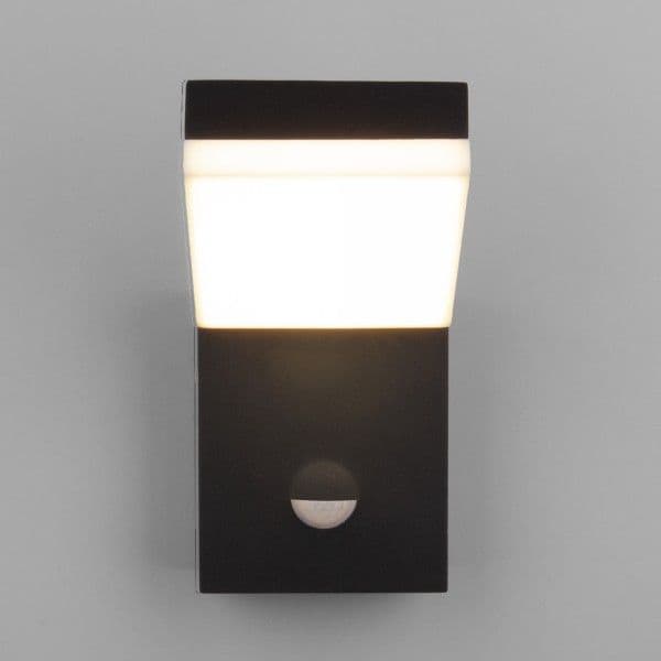 Уличный настенный светодиодный светильник Sensor IP54 с датчиком движения 1541 TECHNO LED черный