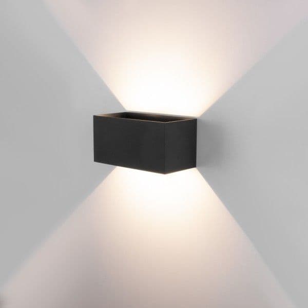 Уличный настенный светодиодный светильник WINNER DOUBLE LED IP54 35137/W черный