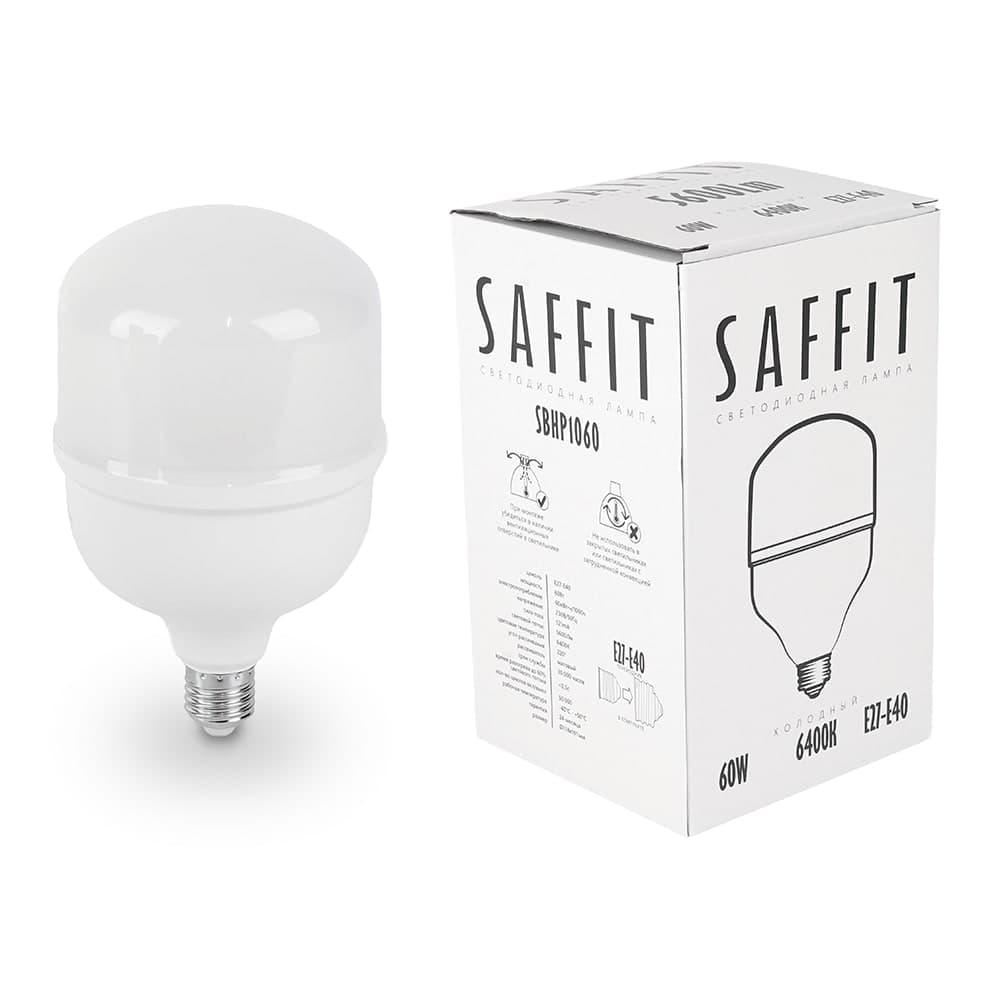Лампа светодиодная SAFFIT SBHP1060 E27-E40 60W 230V 6400K