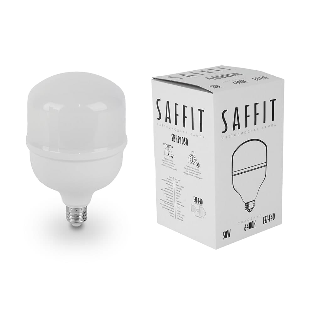 Лампа светодиодная SAFFIT SBHP1050 E27-E40 50W 230V 6400K