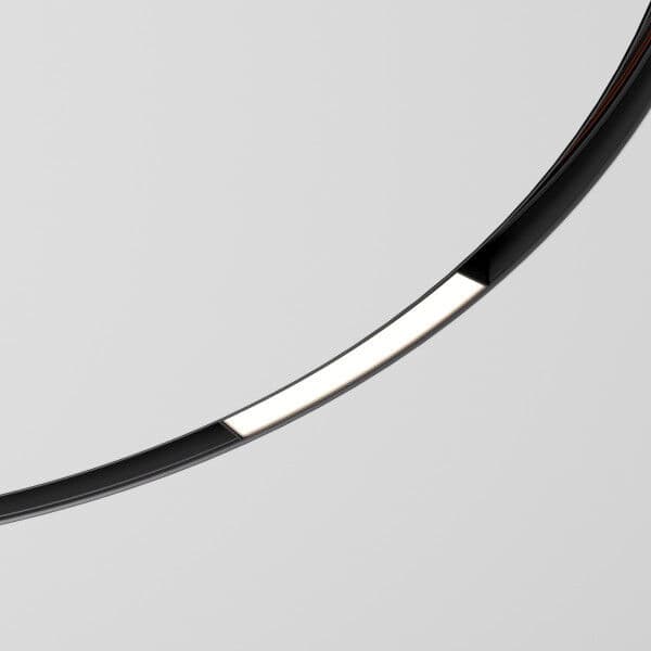 Slim Magnetic Трековый светильник для радиусного шинопровода 8W 4200K Planar чёрный Ø 1200мм 85181/01